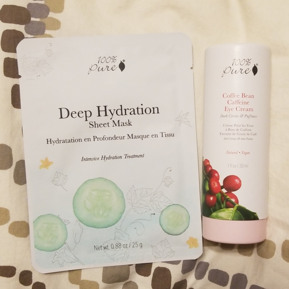 100% Pure skin care set of 2